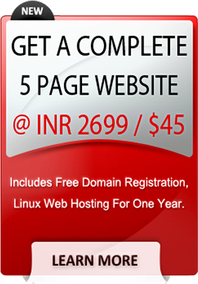 Complete 5 Page Static website at INR 599/- Only